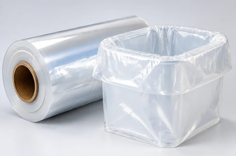 Flexible PE liner film and liner bag